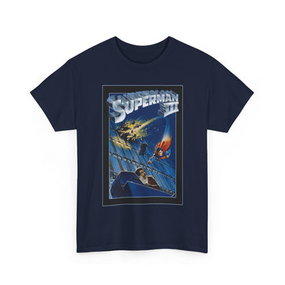 Superman III T-Shirt - Movie Poster Art - Christopher Reeve & Richard Pryor - Metropolis, Man of Steel - DC Comics