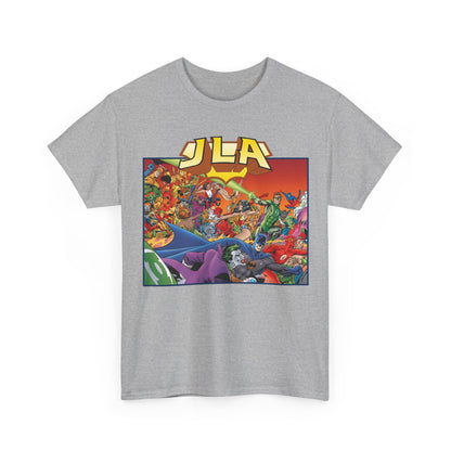 JLA: The Nail T-Shirt - Alan Davis Art - Green Lantern, Batman, Wonder Woman, Flash - DC Comics