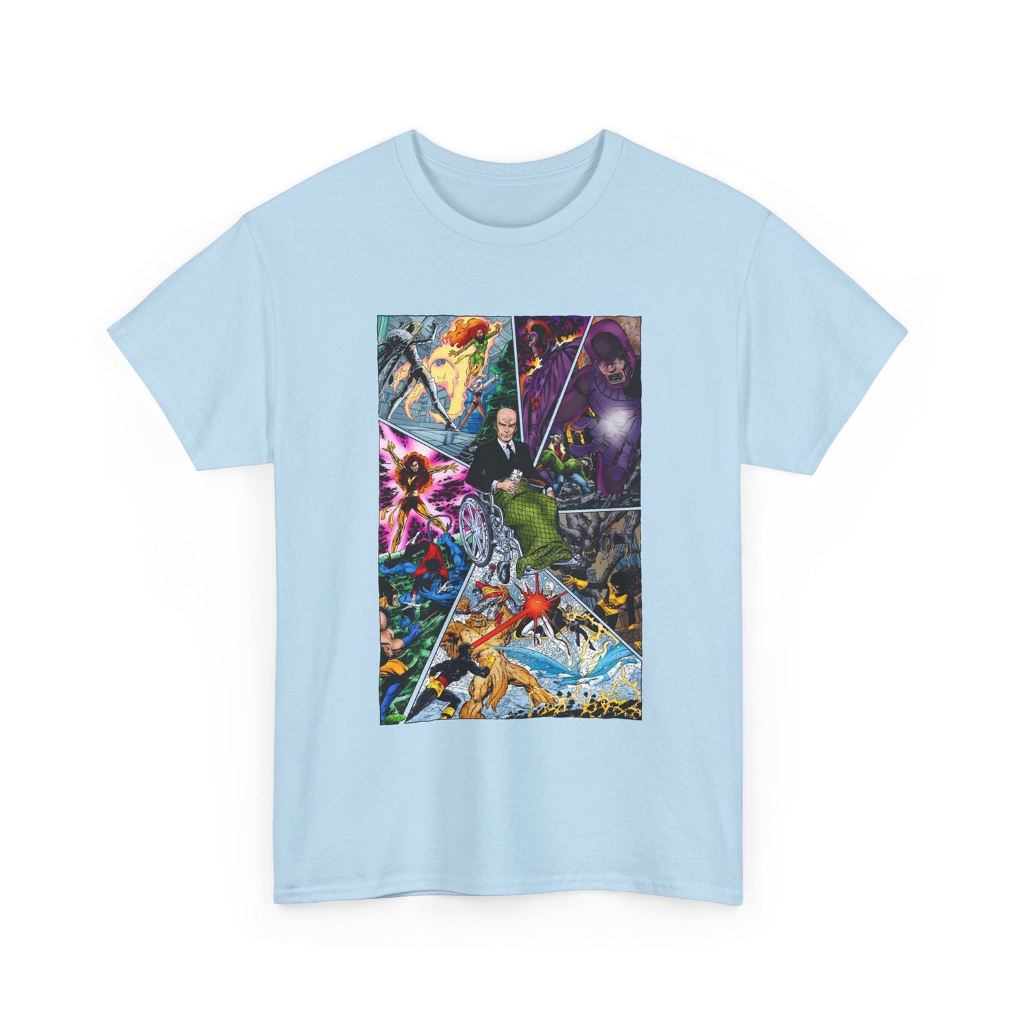 Professor X T-Shirt - John Byrne Art - Charles Xavier, X-Men Founder - Dark Phoenix, Cyclops, Sentinels - Marvel Comics