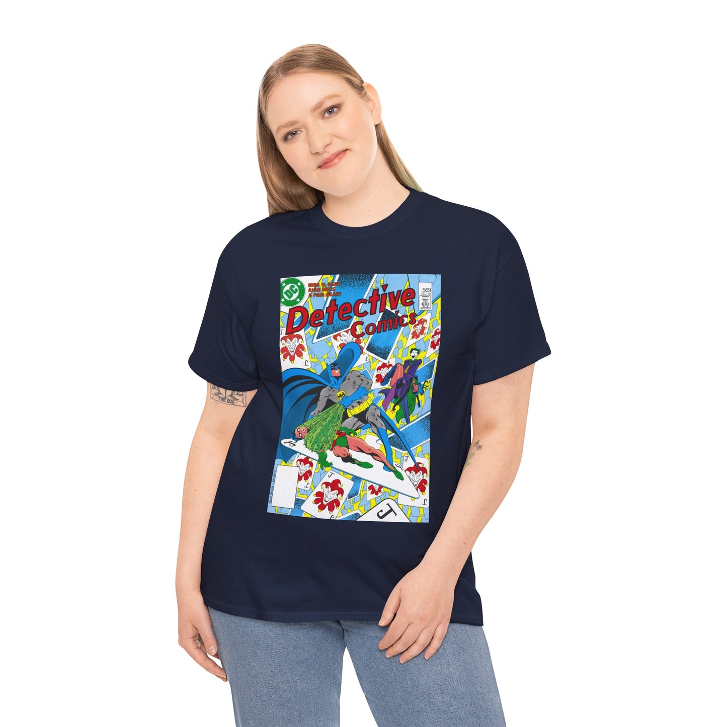 Detective Comics #569 T-Shirt - Alan Davis Art - Batman, Robin, Joker, Catwoman - DC Comics