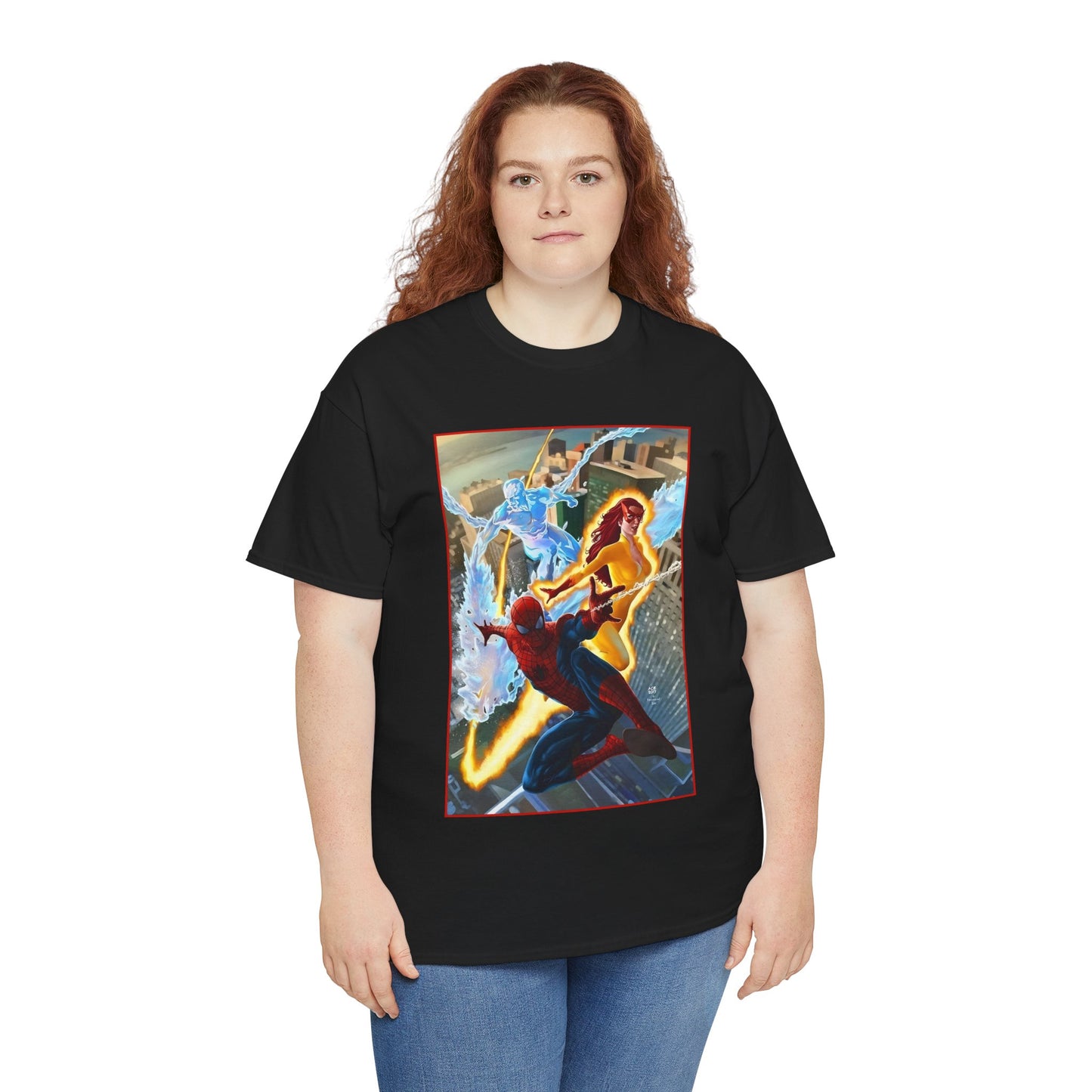 Spider-Man & His Amazing Friends T-Shirt - Firestar, Iceman - Marvel Comics