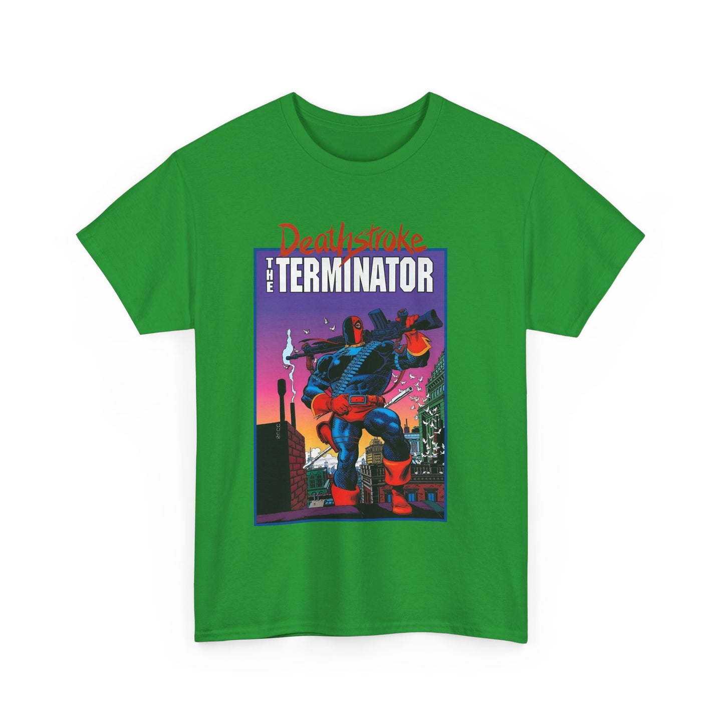 Deathstroke The Terminator T-Shirt - Mike Zeck Art - New Teen Titans Foe & Mercenary - Slade Wilson, Father of Jericho and Ravager - DC Comics - #1 Cover