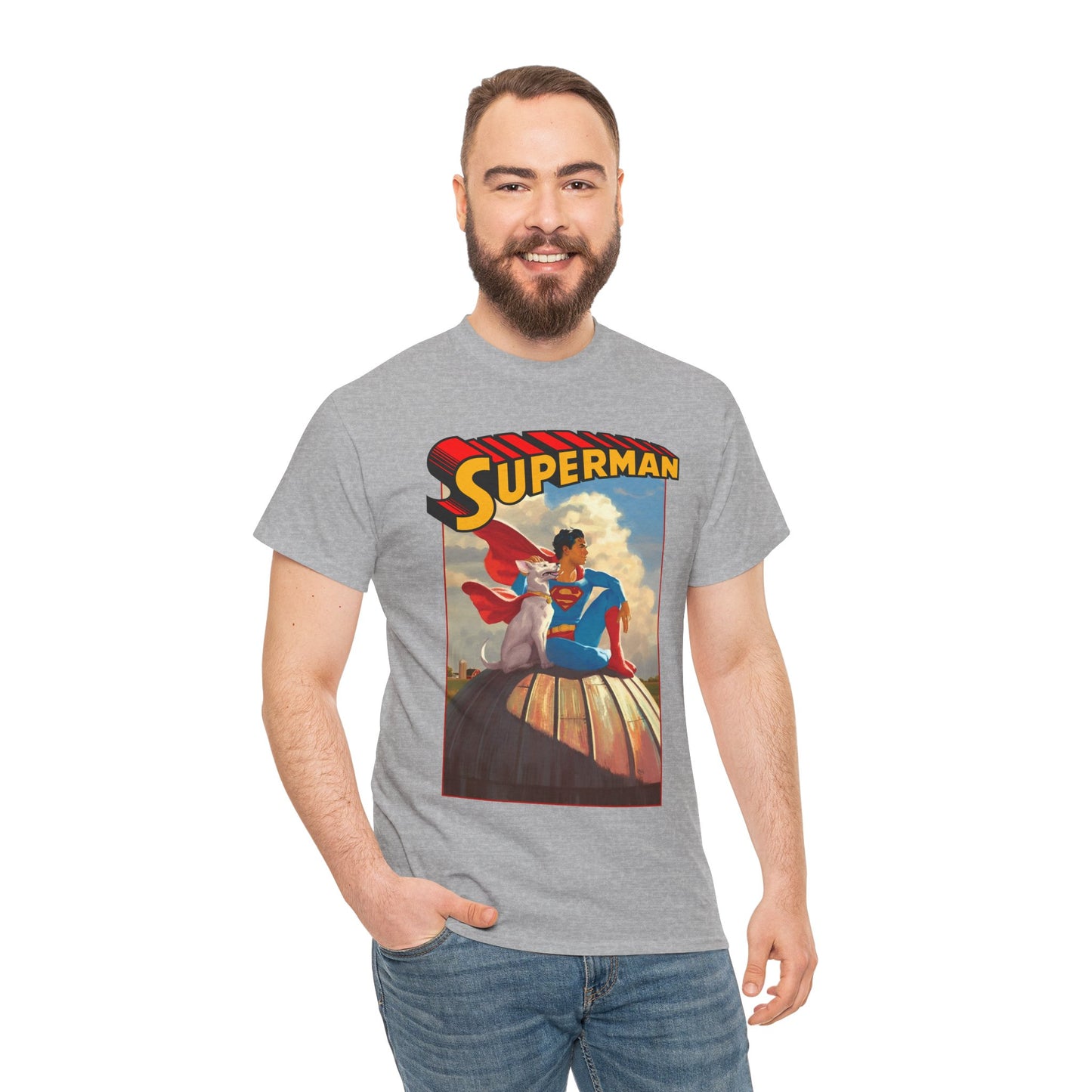 Superman & Krypto T-Shirt - 2025 Movie - Superdog from Krypton - Man of Steel, Smallville - DC Comics