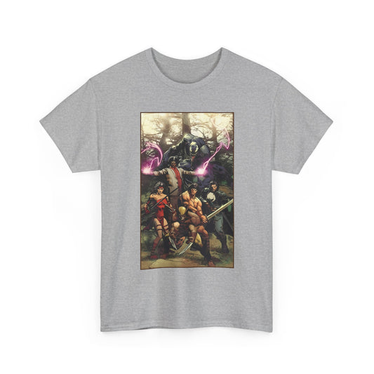 Savage Avengers T-Shirt - Punisher, Venom, Wolverine, Elektra - Marvel Comics