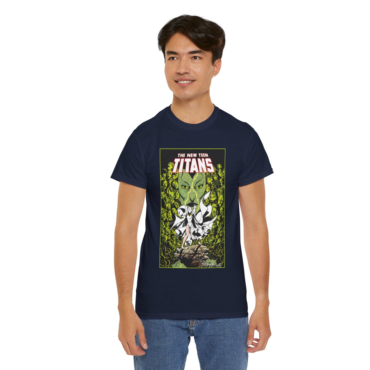 Raven T-Shirt - George Perez Art - New Teen Titans - Versus Phobia - White Raven Costume - DC Comics