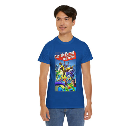 Captain Carrot & Zoo Crew T-Shirt - DC Comics Bronze Age Funny Animals, Superman Guest Star - 1980s