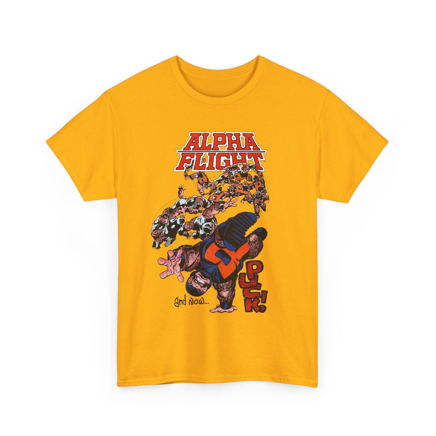 Puck T-Shirt - John Byrne Art - Alpha Flight Member - Marvel Comics