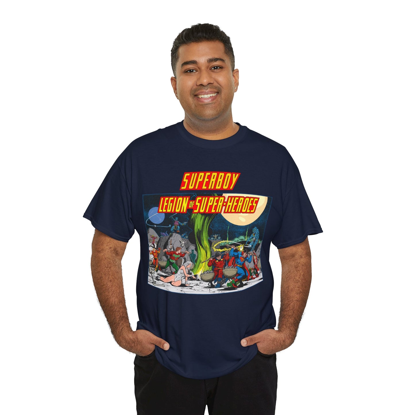 Superboy & Legion of Super-Heroes T-Shirt - Jim Starlin Art - DC Comics