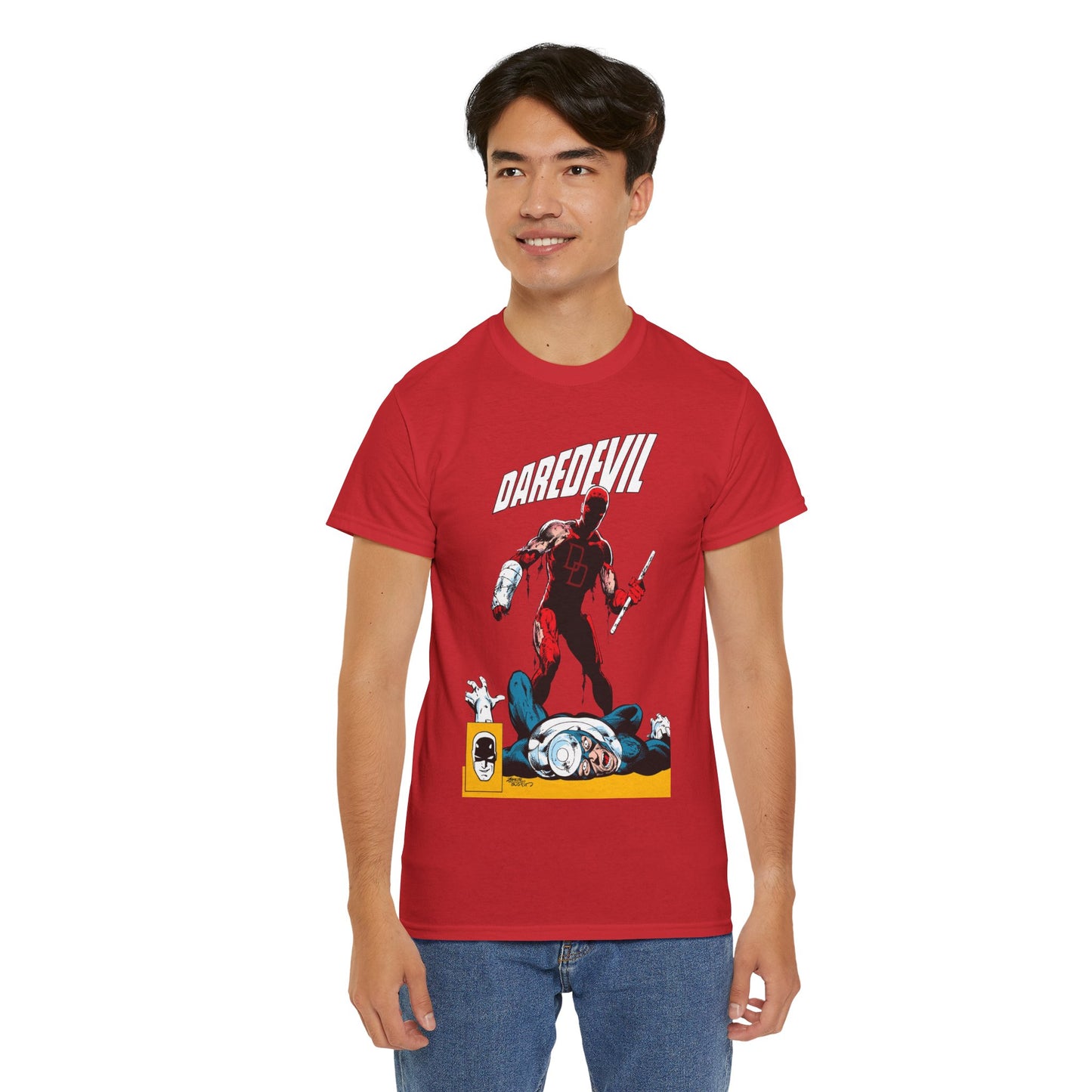 Daredevil T-Shirt - John Byrne Art - Marvel Comics - Bullseye - Matt Murdock, Man Without Fear