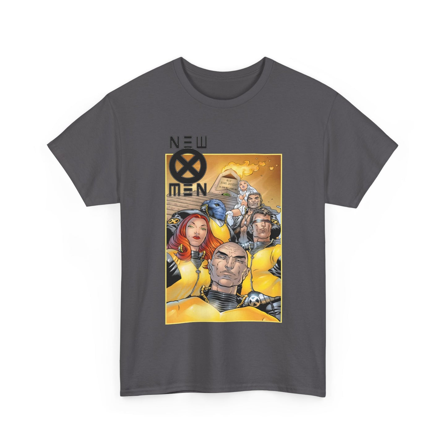 New X-Men T-Shirt - Frank Quitely Art - Cyclops, Jean Grey, Wolverine, Emma Frost, Beast, Professor X - Grant Morrison Run - Marvel Comics