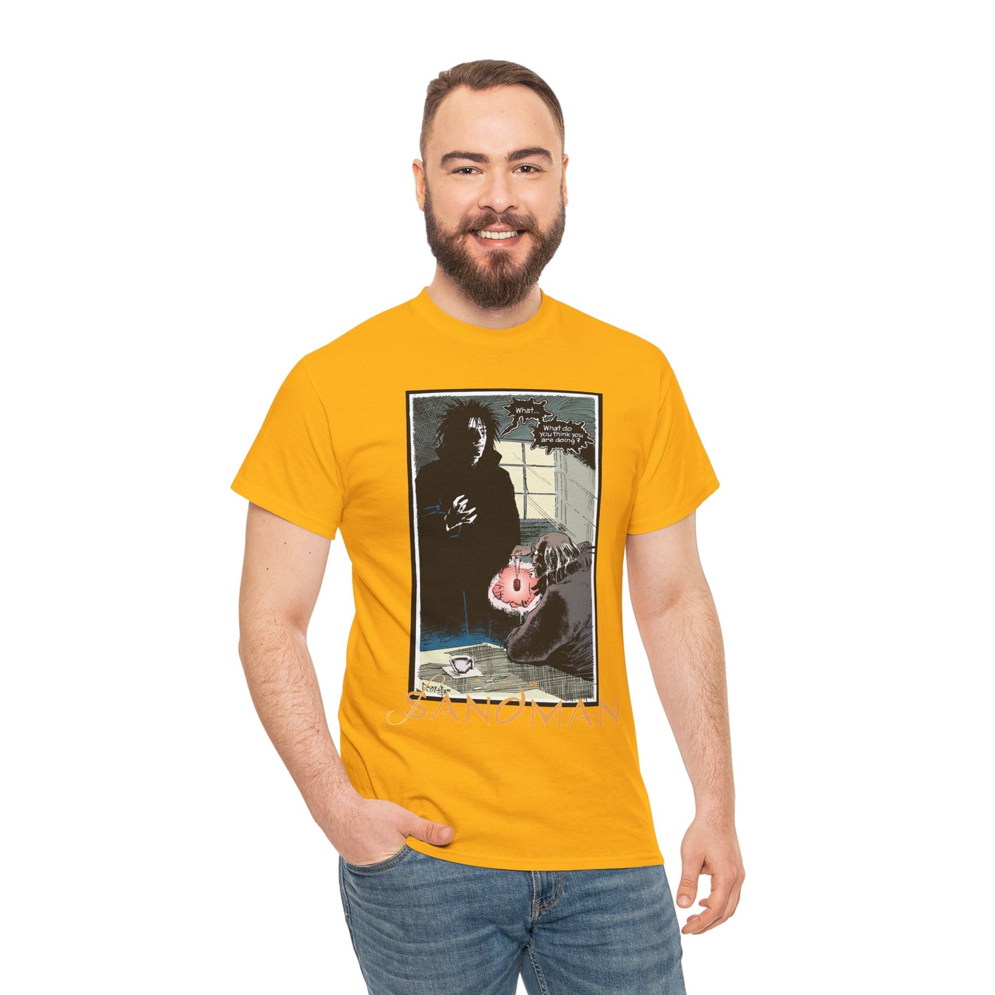 Sandman T-Shirt - Mike Dringenberg & Malcolm Jones III Art - What Do You Think You're Doing? - DC/Vertigo Comics