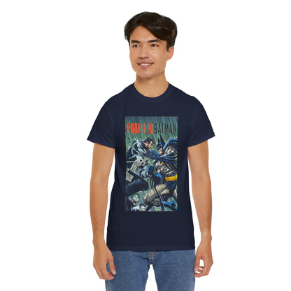 Punisher/Batman T-Shirt - John Romita Jr Art - Deadly Knights, Joker - DC Comics/Marvel Comics