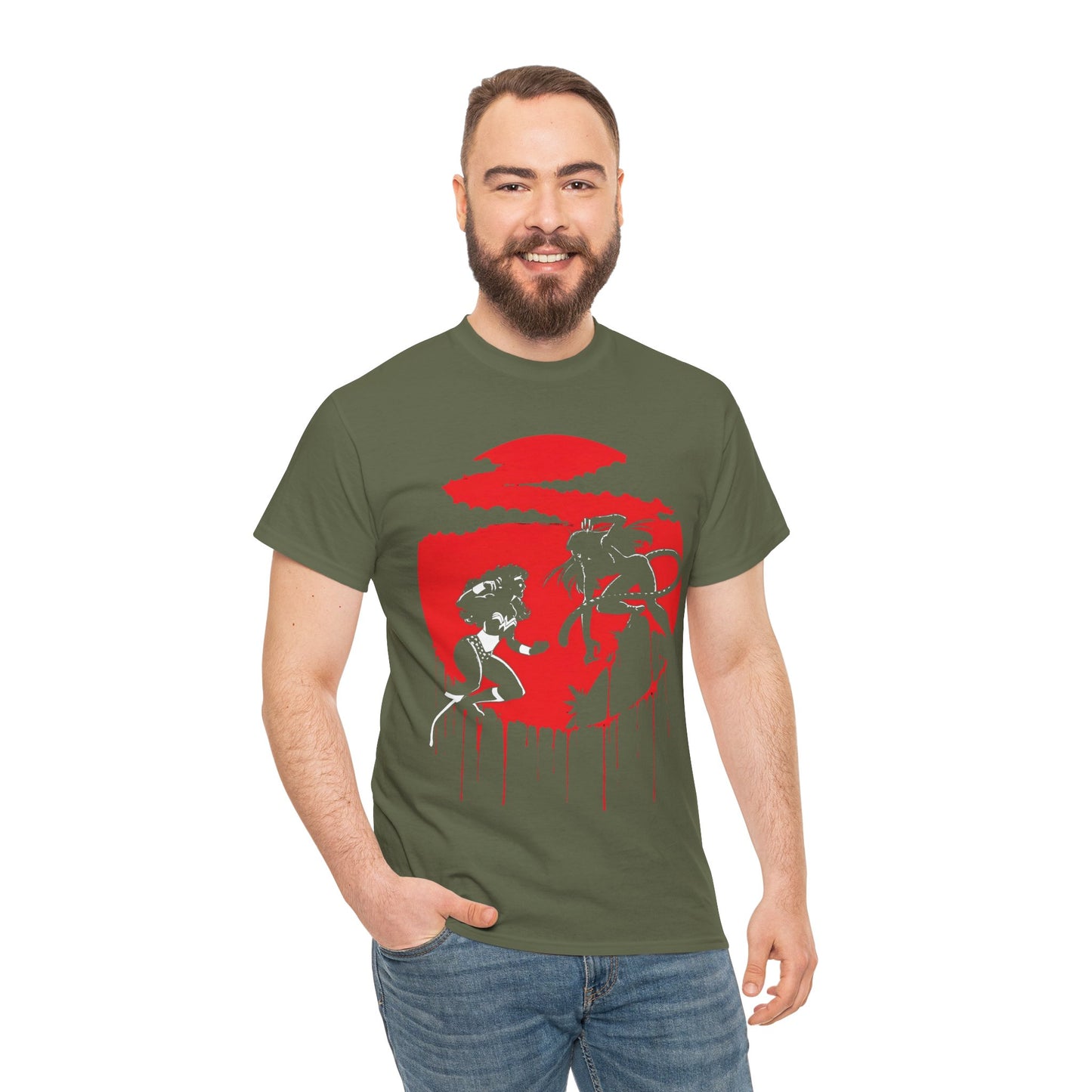 Wonder Woman Vs Cheetah T-Shirt - George Perez Art - Ultimate Blood Battle - DC Comics