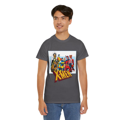 X-Men T-Shirt - Arthur Adams Art - Cyclops, Nightcrawler, Storm, Wolverine, Thunderbird, Sunfire, Banshee - Marvel Comics
