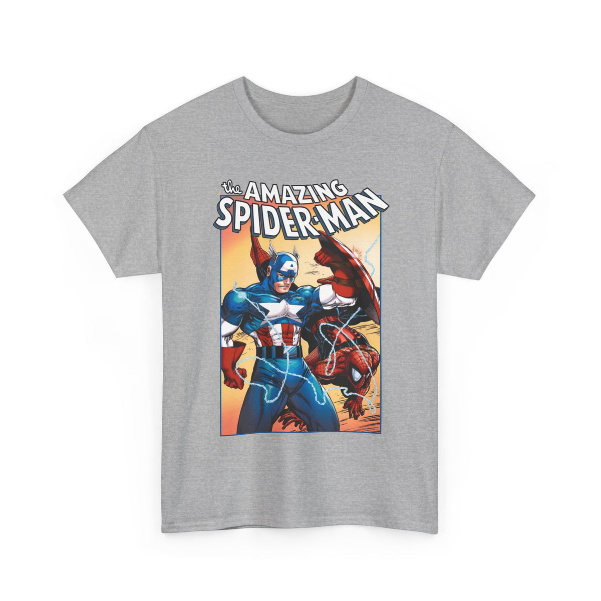 Amazing Spider-Man & Captain America T-Shirt - Todd McFarlane Art - Marvel Comics