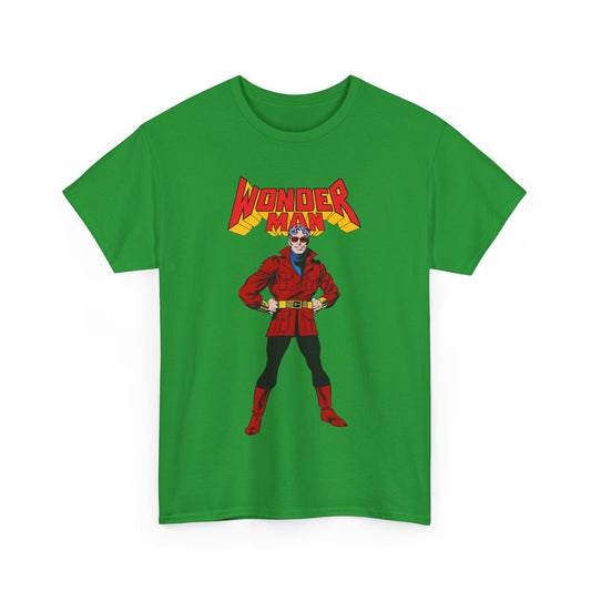 Wonder Man T-Shirt - George Perez Art - West Coast Avengers - Marvel Comics - Simon Williams - Safari Jacket Look
