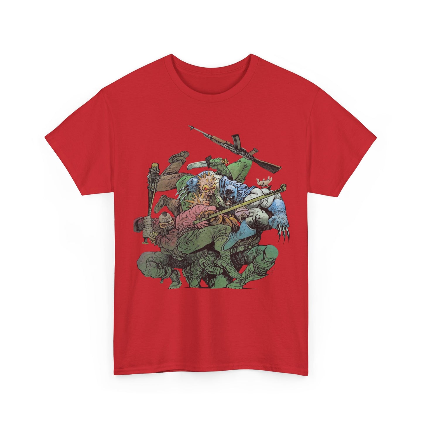 Batman T-Shirt - Daniel Warren Johnson Art - Vs The Mutant Gang from Frank Miller's The Dark Knight Returns - DC Comics