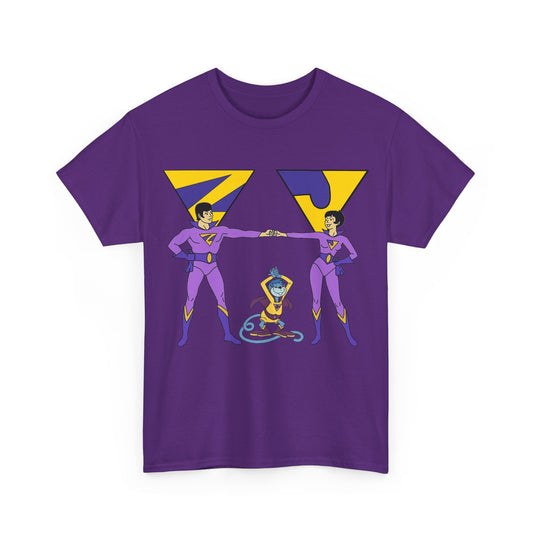 Wonder Twins T-Shirt - Super Friends - Zan & Jayna - Hanna-Barbera Cartoon - DC Comics