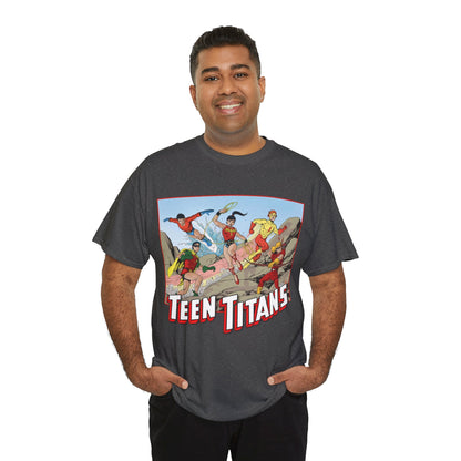 Teen Titans T-Shirt - Tom Grummett Art - Robin, Wonder Girl, Kid Flash, Speedy, Aqualad - DC Comics