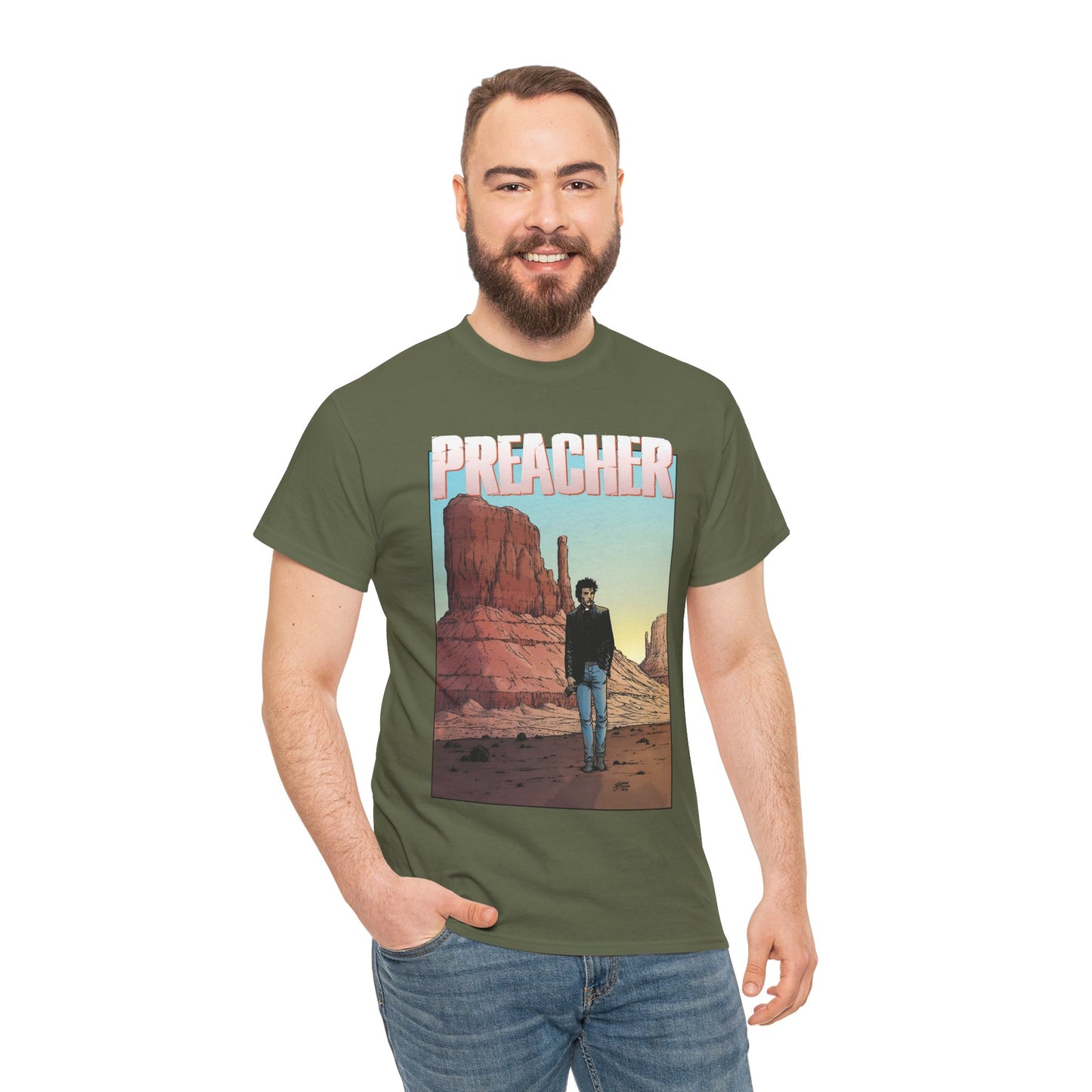 Preacher T-Shirt - Glenn Fabry Art - DC/Vertigo Comics