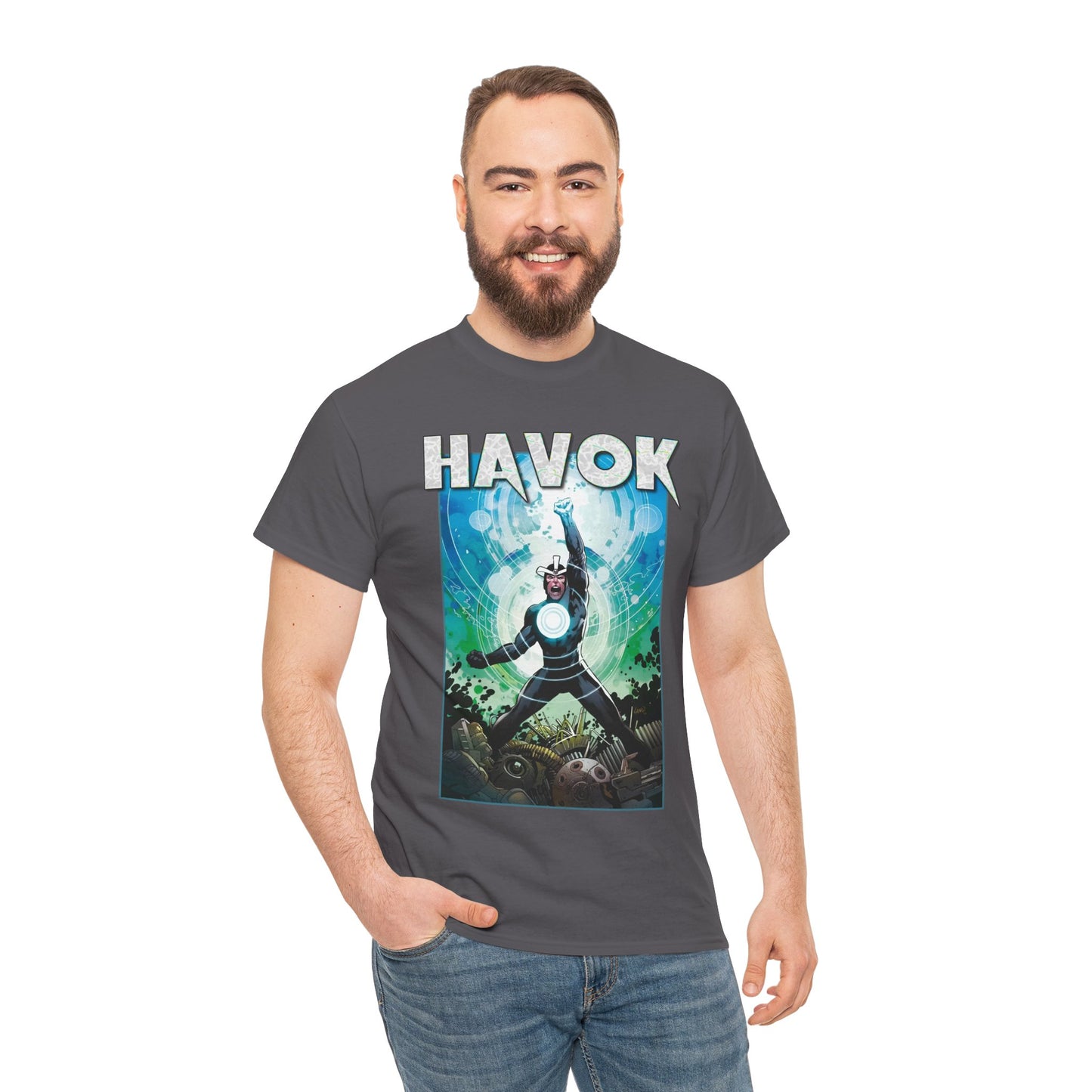 Havok T-Shirt - Greg Land Art - Alex Summers - X-Men, X-Factor Member & Leader - Mutant Hero - Brother to Scott Summers, Cyclops - Marvel Comics