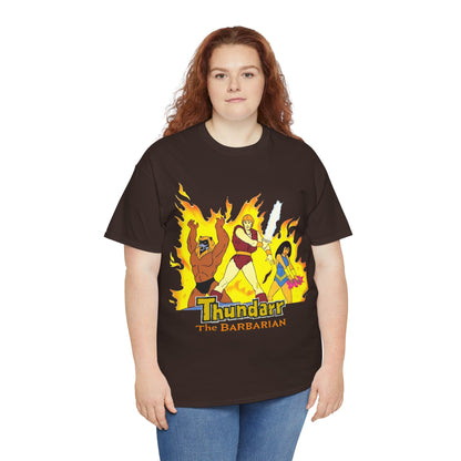 Thundarr the Barbarian T-Shirt - Princess Ariel, Ookla the Mok - Ruby-Spears Saturday Morning Cartoon - 1980s
