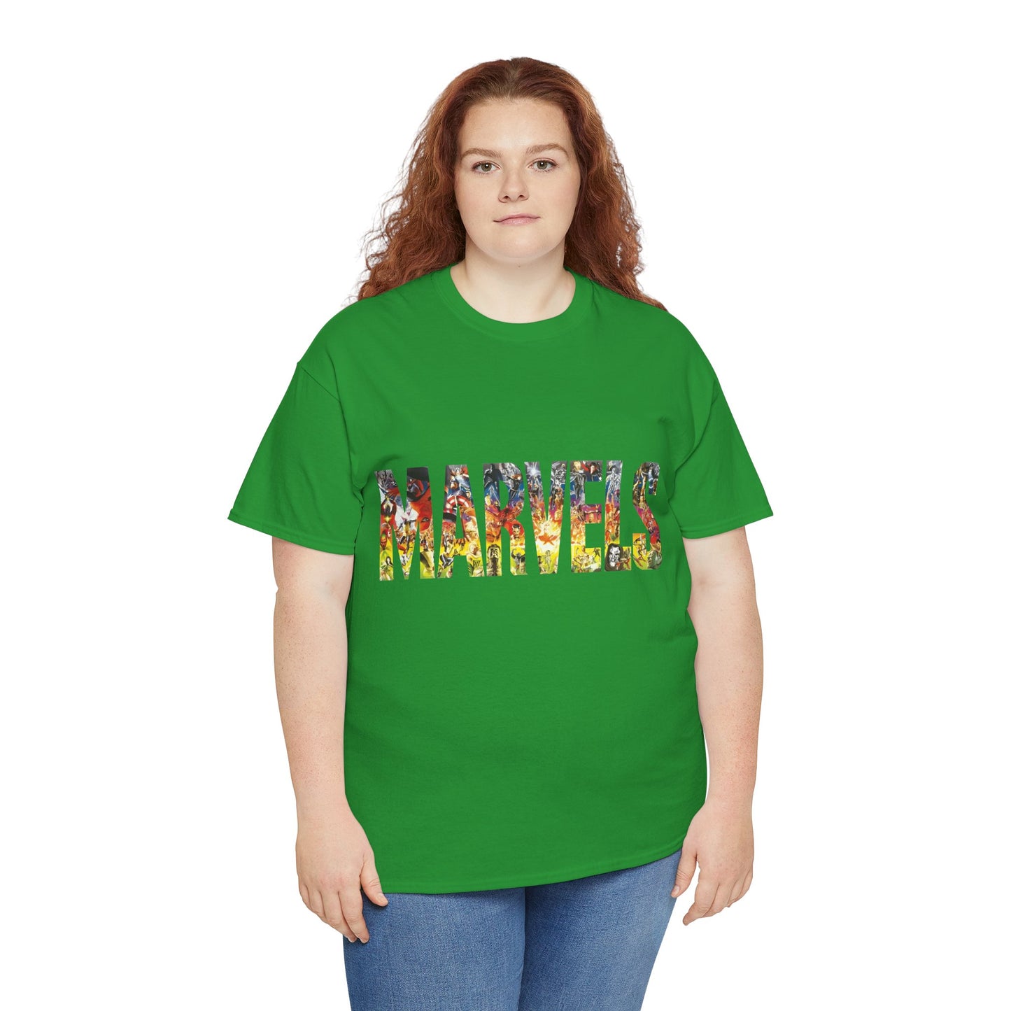 Marvels T-Shirt - Alex Ross Art from the popular Kurt Busiek Story - Spider-Man, Fantastic Four, X-Men, Hulk, Captain America, Thor, Iron Man - Marvel Comics