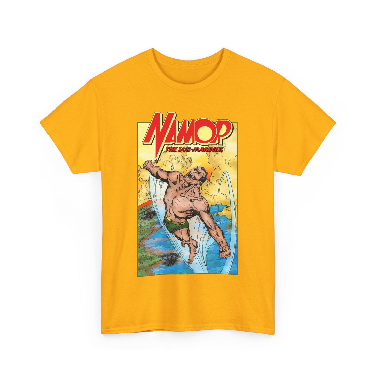 Namor T-Shirt - John Byrne Art - The Sub-Mariner - Marvel Comics 1980s Series - King of Atlantis