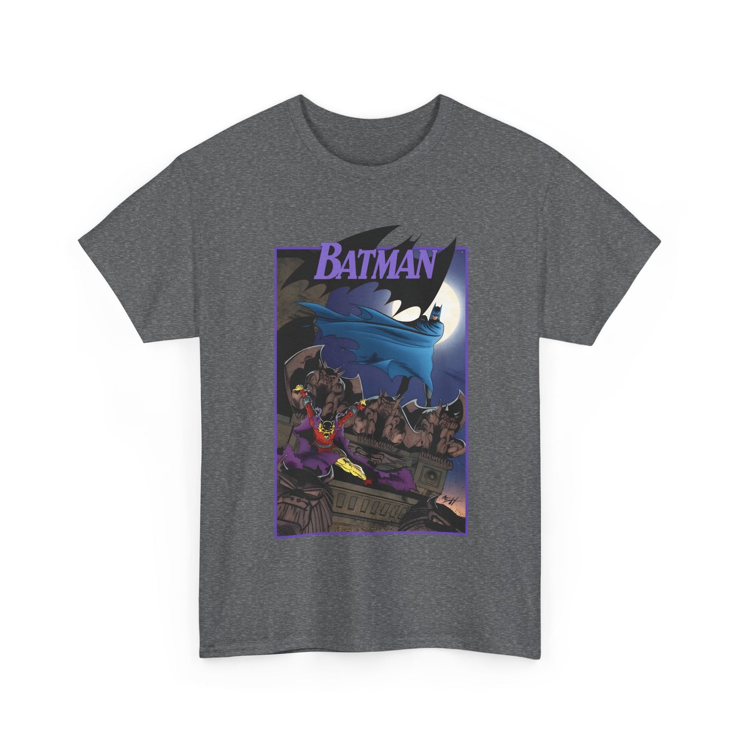Batman T-Shirt - Norm Breyfogle Art - Etrigan, the Demon - Gotham City and Gargoyles - DC Comics