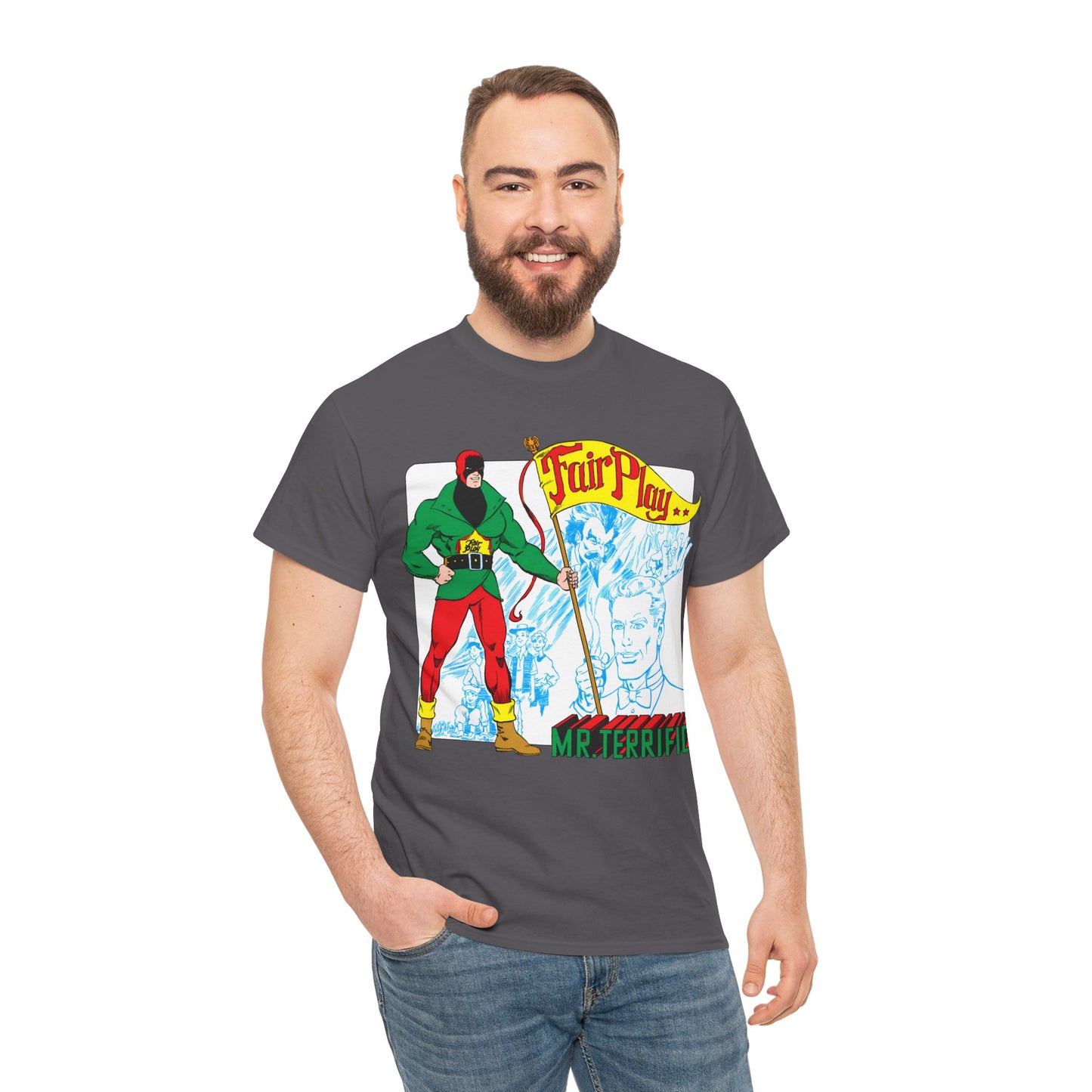 Mr Terrific T-Shirt - Stephen DeStefano Art - Who's Who in the DC Universe Entry - DC Comics