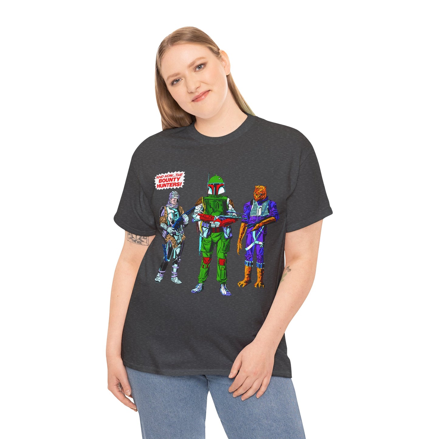 Boba Fett, Bossk, Dengar T-Shirt - Star Wars Bounty Hunters from Empire Strikes Back - Marvel Comics 1980s Art - Alternate Colors
