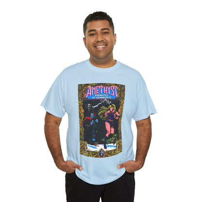 Amethyst Princess of Gemworld T-Shirt - Ernie Colon Art - Bejeweled Cover - Dark Opal - DC Comics