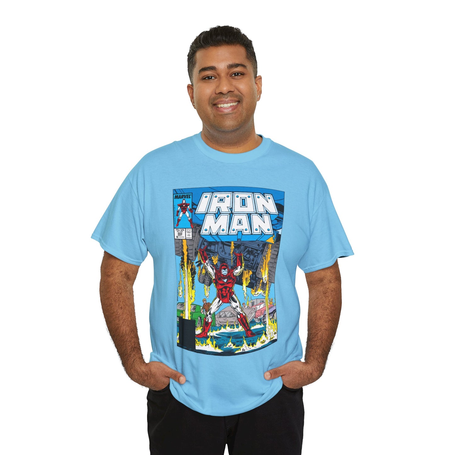 Iron Man #222 T-Shirt - Mark Bright Art - Marvel Comics