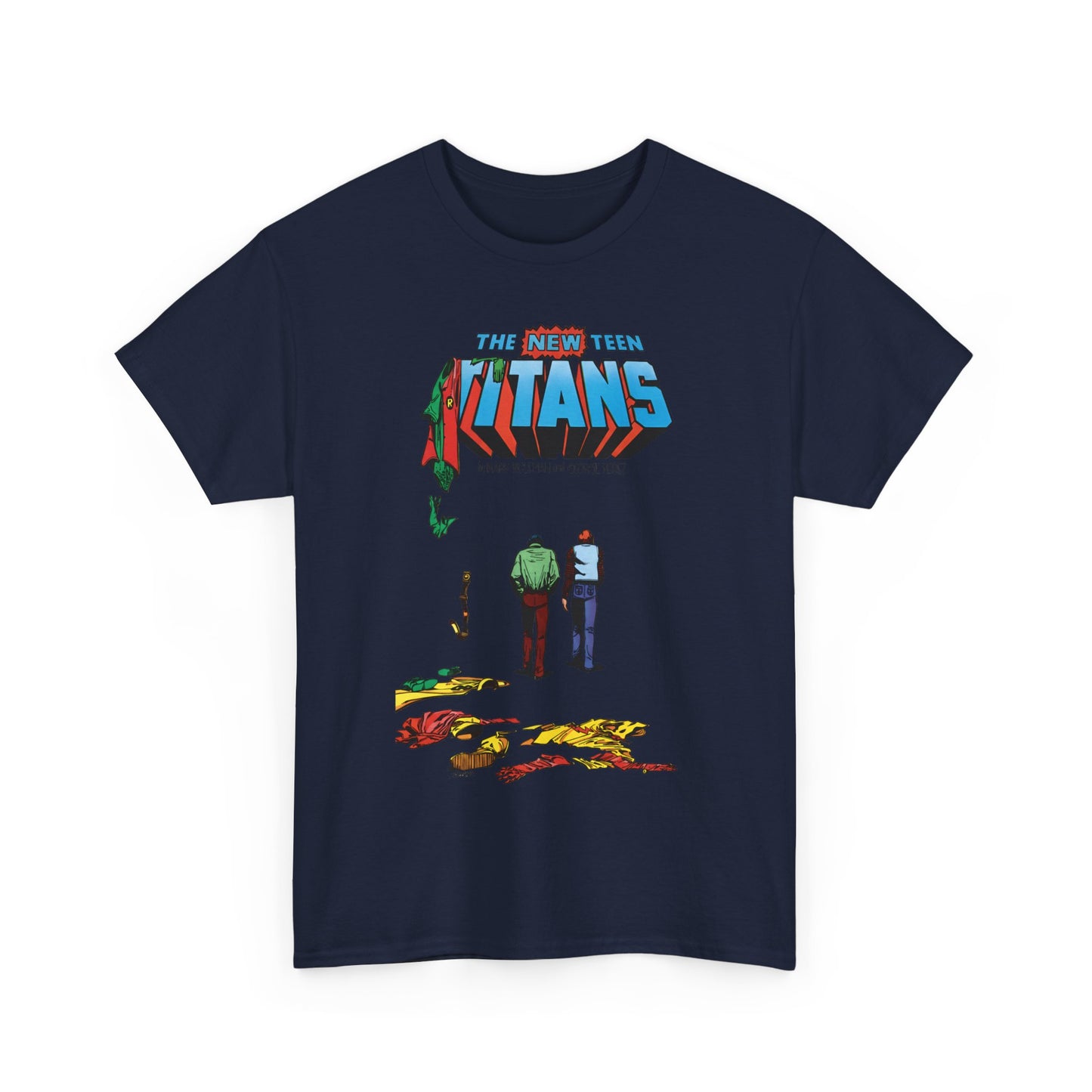 New Teen Titans T-Shirt - George Perez Art - Robin, Kid Flash Quitting - #39 Cover - DC Comics