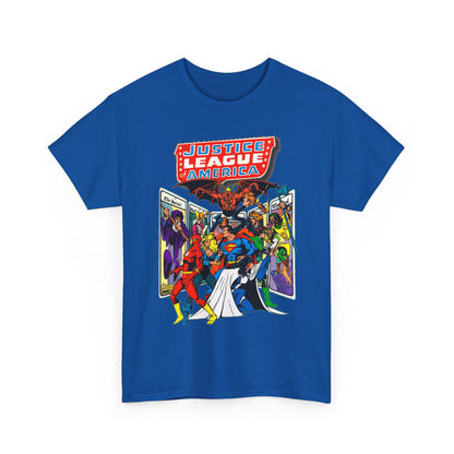 Justice League of America T-Shirt - George Perez Art - Vs Tarot Gang - DC Comics