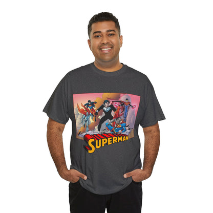 Superman T-Shirt - Tom Grummett Art - Death & Return - Steel, Cyborg, Eradicator - DC Comics