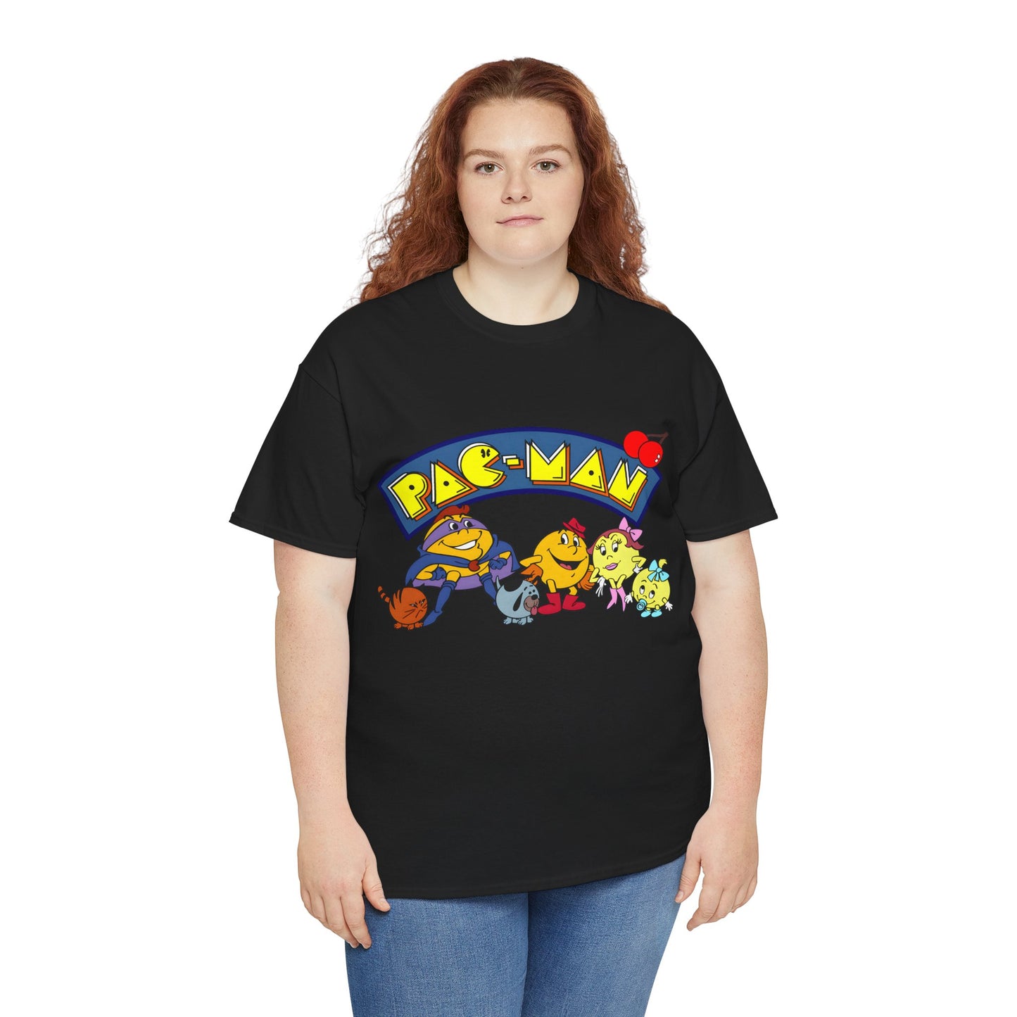 Pac-Man T-Shirt - Ms Pac-Man, Baby Pac - Hanna-Barbera Saturday Morning Cartoon - Popular 1980s TV Animation