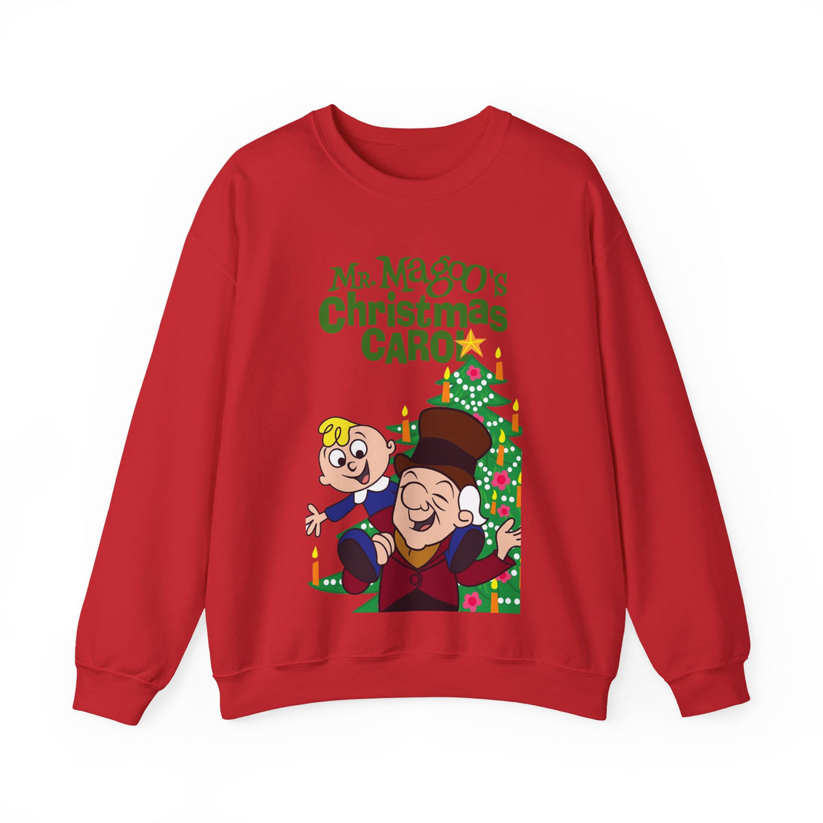 Mr. Magoo's A Christmas Carol Heavy Blend Crewneck Sweatshirt - Festive Holiday Cartoon Special