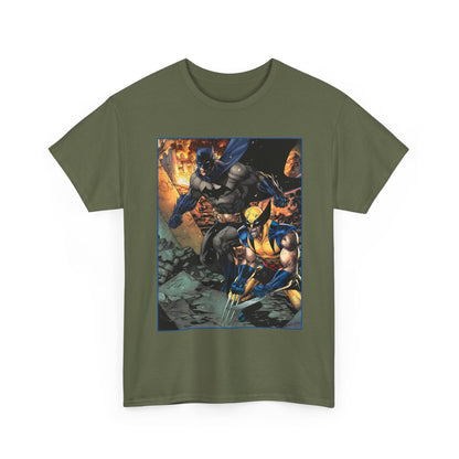 Batman & Wolverine T-Shirt - Jim Lee Art - DC Comics, Marvel Comics