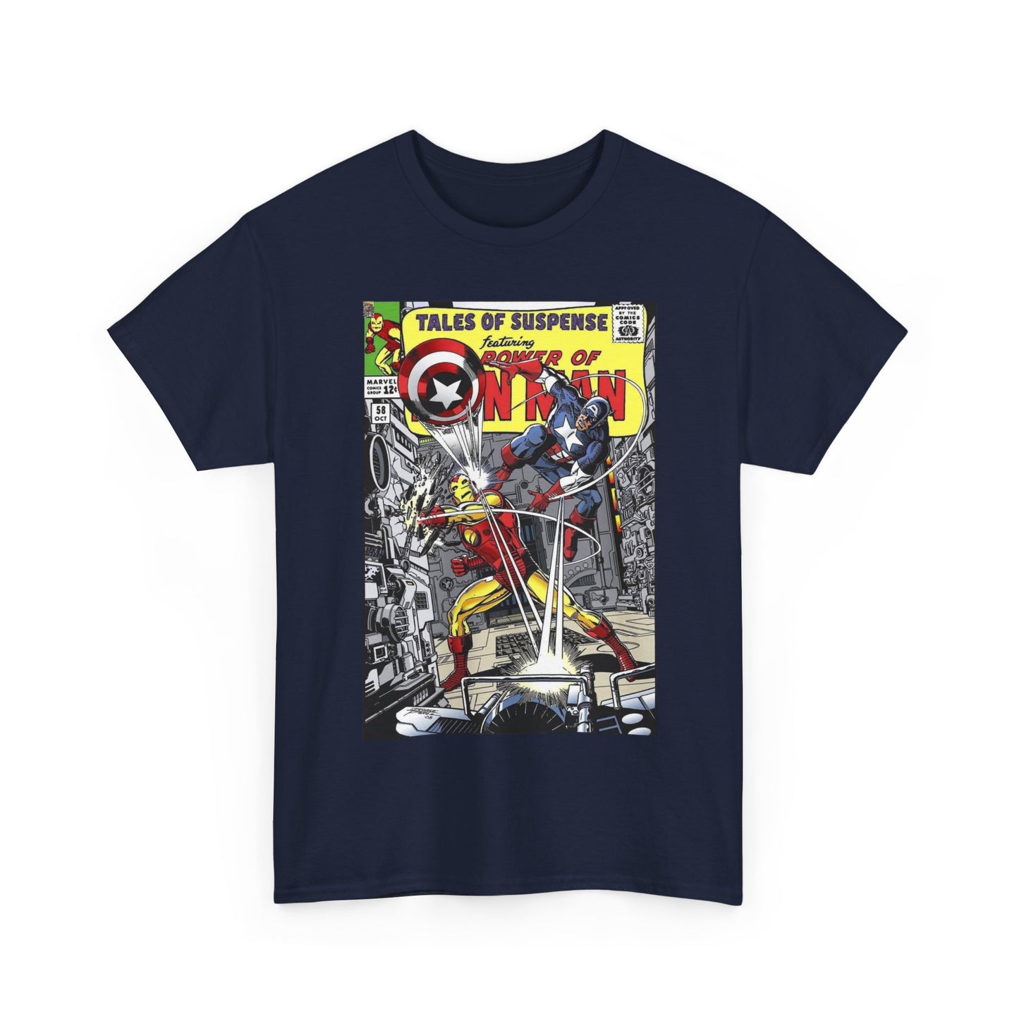 Tales of Suspense T-Shirt - George Perez #58 Cover Homage Art - Captain America & Iron Man - Marvel Comics