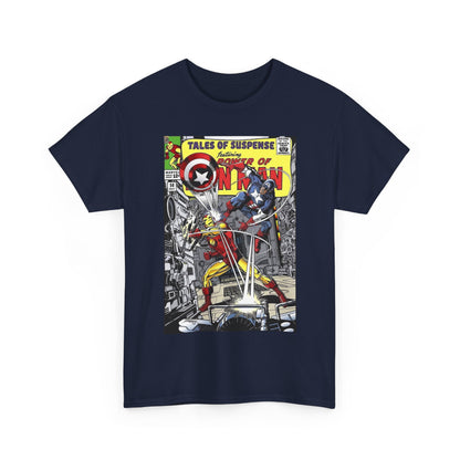 Tales of Suspense T-Shirt - George Perez #58 Cover Homage Art - Captain America & Iron Man - Marvel Comics