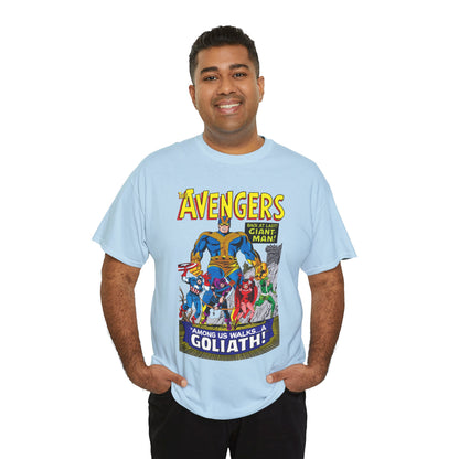Avengers T-Shirt - Silver Age Art - Early Giant-Man Appearance - Captain America, Hawkeye, Scarlet Witch, Quicksilver - Marvel Comics