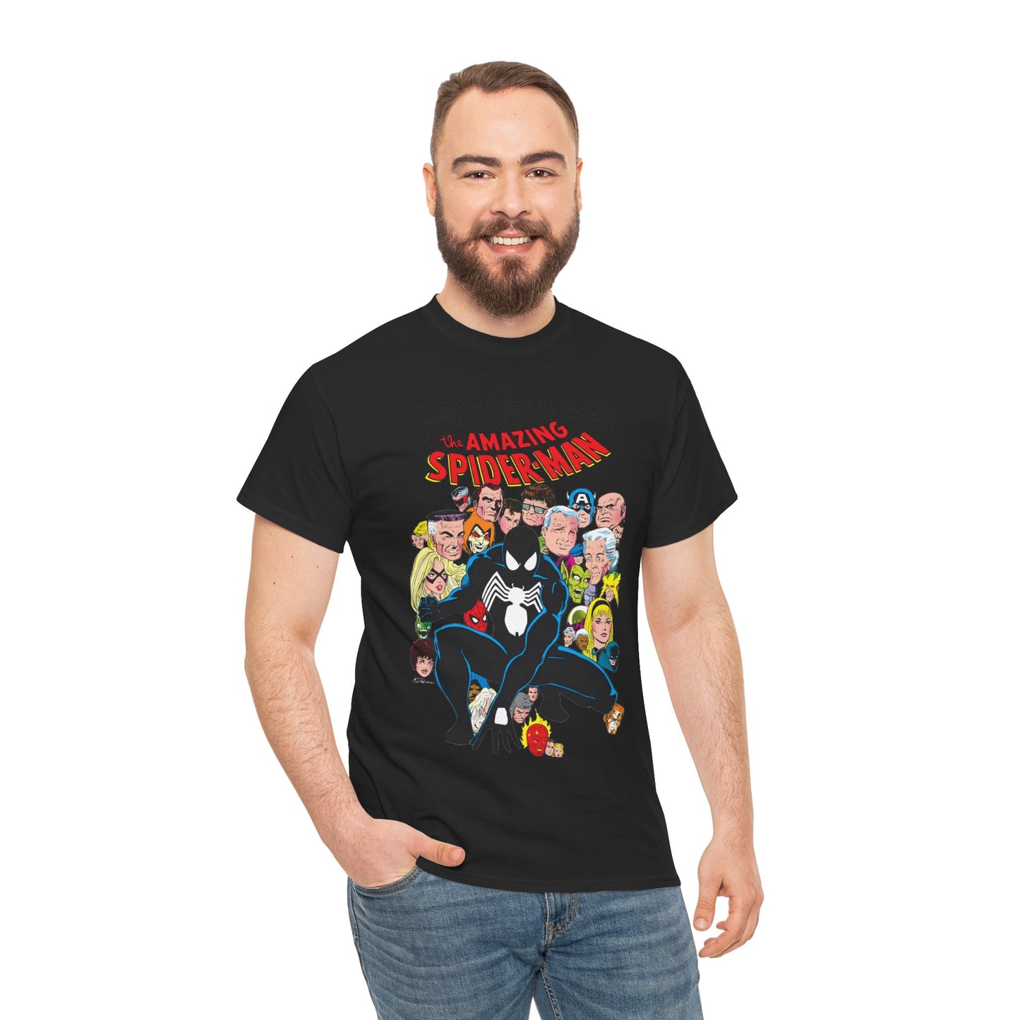 Amazing Spider-Man T-Shirt - Green Goblin, Kingpin, Hobgoblin, Electro, Black Cat, Mysterio, Doctor Octopus, Gwen Stacy - Marvel Comics