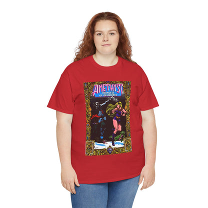 Amethyst Princess of Gemworld T-Shirt - Ernie Colon Art - Bejeweled Cover - Dark Opal - DC Comics