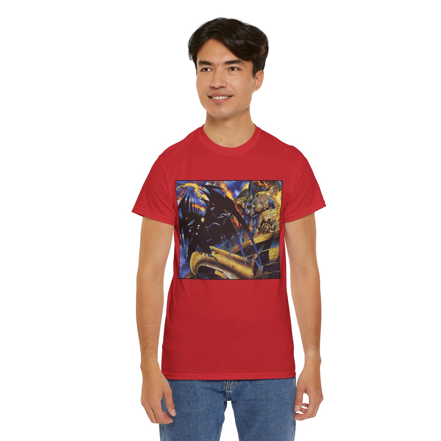 Batman Universe T-Shirt - Joe Quesada Art - 1990s Knightfall Era - Azrael, Robin, Bane - DC Comics