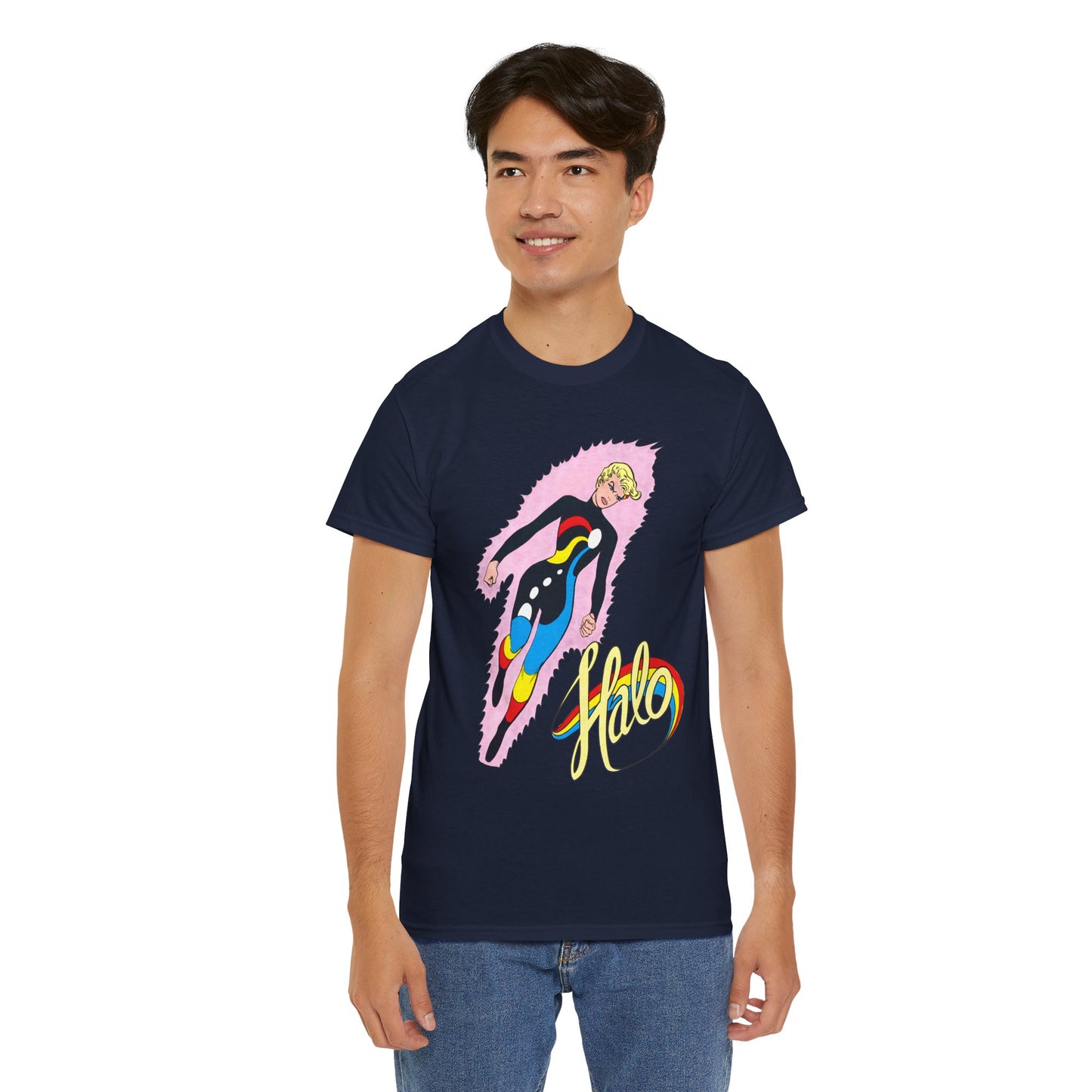 Halo T-Shirt - Jim Aparo Art - Batman & the Outsiders Team Member - DC Comics