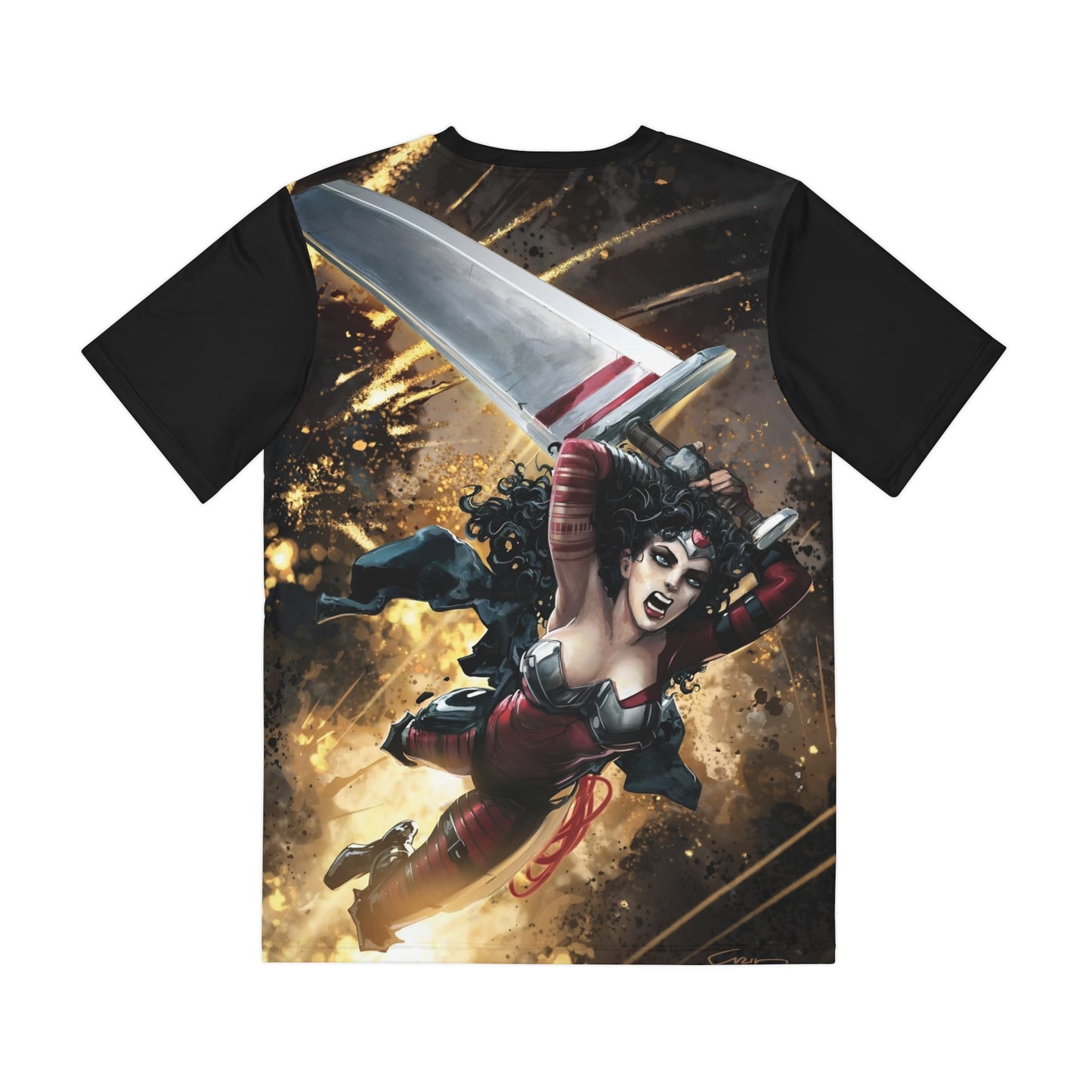 Absolute Wonder Woman Polyester Tee (All-Over Print) - Clayton Crain Art - DC Comics