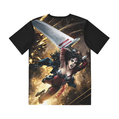 Absolute Wonder Woman Polyester Tee (All-Over Print) - Clayton Crain Art - DC Comics