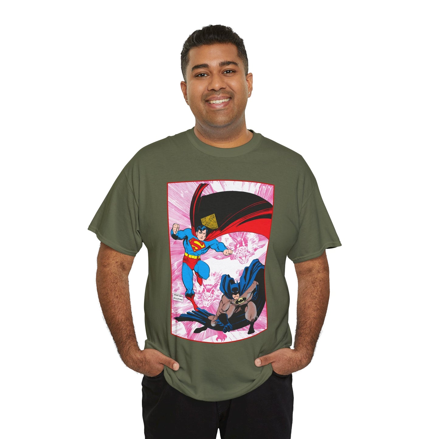 Batman Vs Superman T-Shirt - Arthur Adams Art - Action Comics Annual #1 Cover - DC Comics