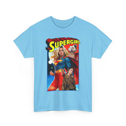 Supergirl & Krypto T-Shirt - Dan Mora Art - Upcoming 2026 Movie with Milly Alcock - DC Comics
